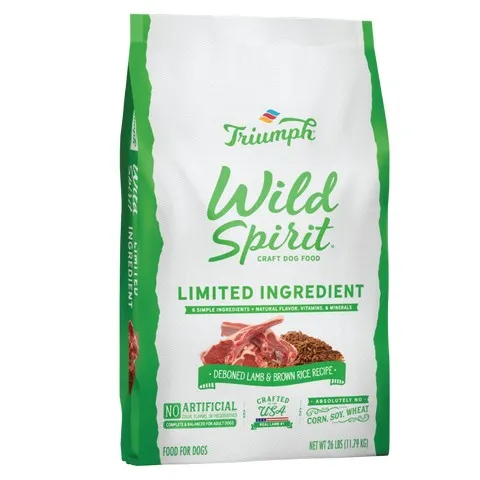 28 Lb Triumph Wild Spirit Deboned Lamb & Brown Rice - Dog/Cat Supplements